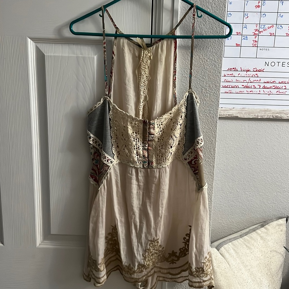 Super cute boho gimmicks tank